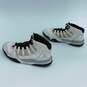 Jordan Max Aura White Metallic Silver Black Men's Shoes Size 10.5 image number 3