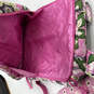 Womens Pink Floral Quilted Inner Divider Shoulder Strap Backpack image number 6