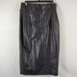Gracia Women Black Faux Leather Skirt S NWT image number 2