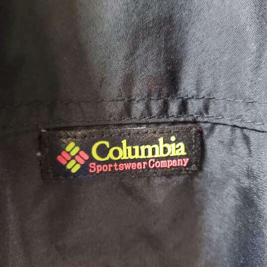 Columbia Vintage Sportswear Womens Black & Pink Nylon Jacket Size L image number 3