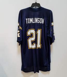 Reebok Mens Blue LA Chargers LaDainian Tomlinson#21 NFL Jersey Size Large alternative image