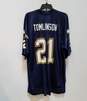 Reebok Mens Blue LA Chargers LaDainian Tomlinson#21 NFL Jersey Size Large image number 2