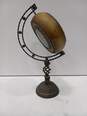 Vintage Imax Metal Pedestal Table Clock Globe Atlas image number 5