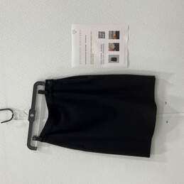 Giorgio Armani Womens Black Vestimenta Side Zip A-Line Skirt Size 42 w/ COA