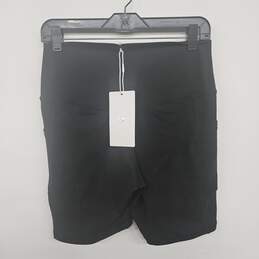Black High Waisted Biker Shorts With Pockets alternative image