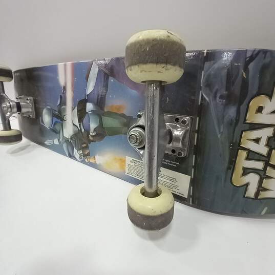 2002 Sport-Fun Star Wars Jango Fett Skateboard image number 3
