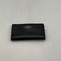 Kate Spade NY Womens Black Leather Card Holder Snap Bifold Wallet image number 1