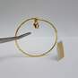 Michael Kors Gold Tone Crystal 2 Charm House & Eye Bracelet w/Tags 5.4g image number 5