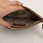 Michael Kors Womens Brown Gold Outer Zip Pocket Clutch Wristlet Wallet Purse image number 3