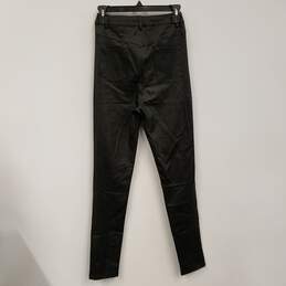 NWT Womens Black Ada Coat Faux Leather 5 Pocket Stretch Skinny Jeans Size S alternative image