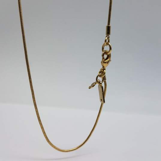 Kate Spade New York Gold Tone Acrylic Statement 29 1/2" Necklace w/Back 87.3g image number 4