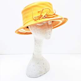 Milano Paris New York Orange Women Derby Hat