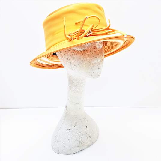 Milano Paris New York Orange Women Derby Hat image number 1