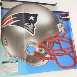 New England Patriots 4 ft x 5 ft Fathead Helmet Wall Decal alternative image