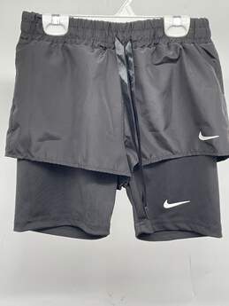 Unisex Black Dri Fit Elastic Waist Athletic Shorts Size Small T-0528038-G