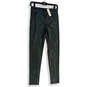 NWT Womens Green Leather Elastic Waist Pull-On Ankle Pants Size Medium image number 1