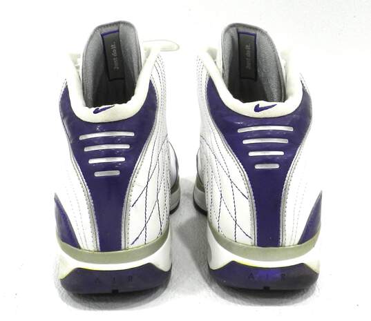 Nike Air Elite White Purple Women's Shoe Size 13 image number 3