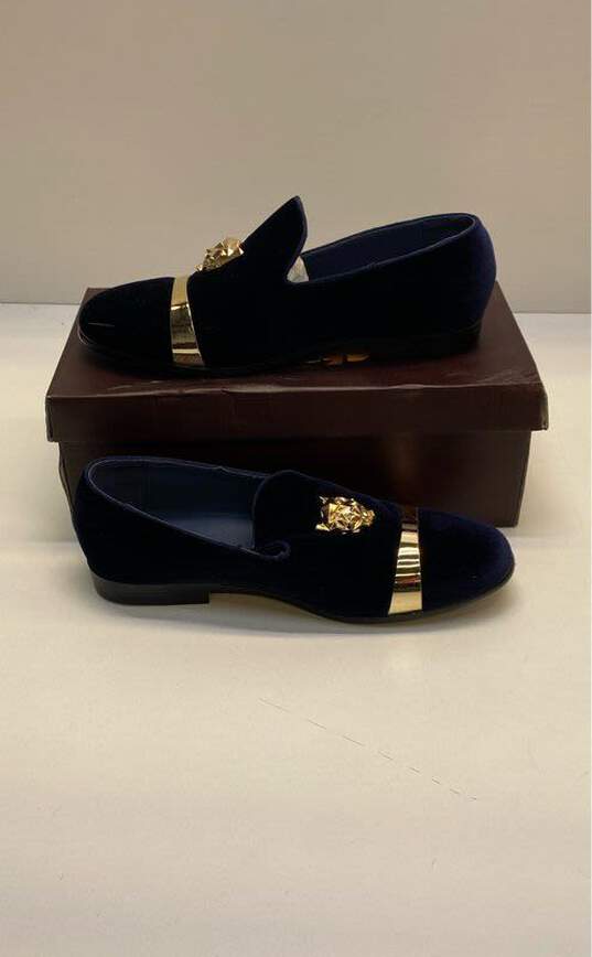 Royal Shoes Velvet Jitai Slip On Loafer Navy 8.5 image number 1