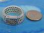Journey By Lois Hill Sterling Silver Granulated Woven Ring 9.7g image number 8