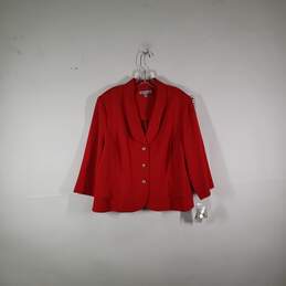 NWT Womens Regular Fit Long Sleeve Button Front Blazer Jacket Size 18