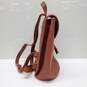 11x9.5x6 GLOVE TANNED FULL GRAIN LEATHER BACKPACK MADE IN KOREA image number 4