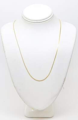 14K Yellow Gold Chain Linked Necklace 1.2g alternative image
