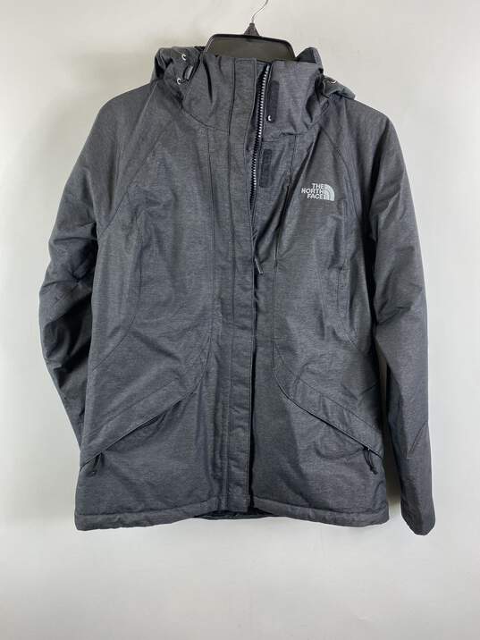 The North Face Women Gray Hooded Jacket S/P image number 2