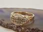 10K Yellow Gold 0.37 CTTW Champagne Diamond Ring 3.8g image number 1