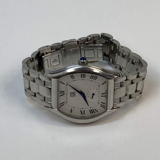 Designer ESQ Swiss E5344 Silver-Tone Quartz Movement Analog Wristwatch image number 3