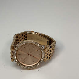 Designer Michael Kors Gold-Tone Dial Stainless Steel Analog Wristwatch alternative image
