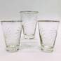 Vintage MCM Libbey Granada Atomic Starburst Barware Drinking Glasses Set of 3 image number 3