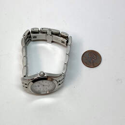 Designer Victorinox Swiss Army Alliance Silver-Tone Strap Quartz Wristwatch