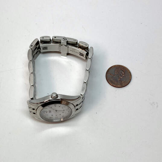 Designer Victorinox Swiss Army Alliance Silver-Tone Strap Quartz Wristwatch image number 1