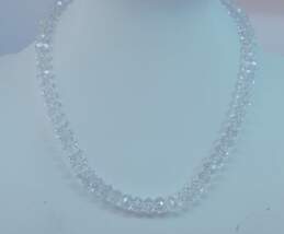 Vintage Les Bernard Silvertone Clear Crystals Beaded Layering Necklaces 88.1g alternative image