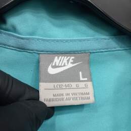 Nike Aqua Green Lightweight Full Zip Jacket Women's Size L alternative image