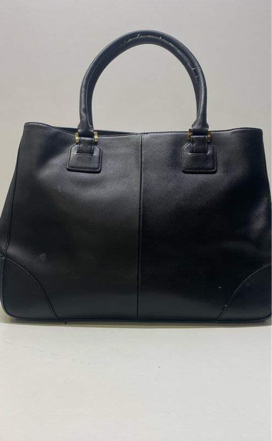 Tory Burch Saffiano Leather Robinson Shoulder Tote Black image number 2