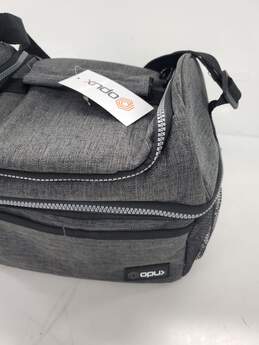 NWT Opux Grey Insulated Lunch Box with 2 Zipper Compartments alternative image