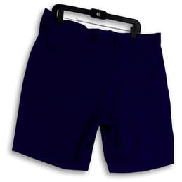 NWT Mens Blue Stretch Flat Front Slash Pocket Eagle Chino Shorts Size 38 alternative image