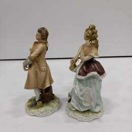 Vintage Lefton Victorian Figurines 2pc Bundle alternative image
