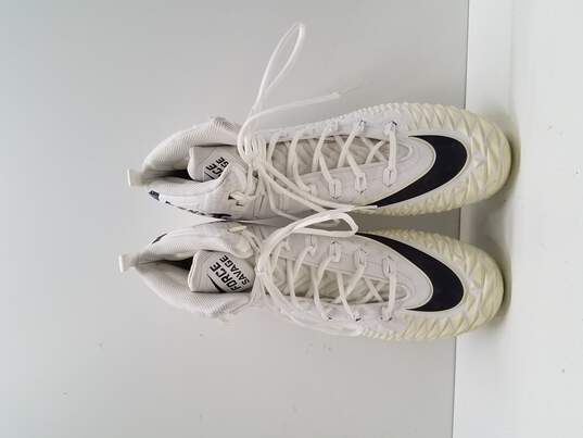 Nike Force Savage Pro White Football Cleats Size 17 image number 6
