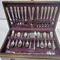 1847 Rogers Bros Reflection Silver Plated Silverware in Wooden Box image number 3