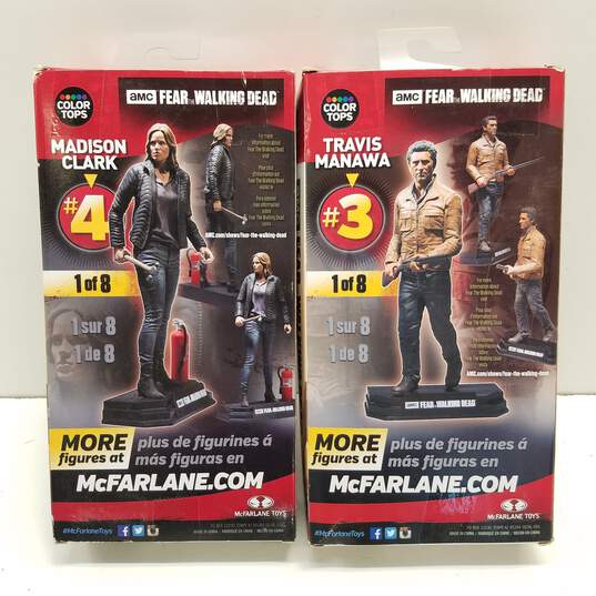 Lot of 2 MCFarlane Toys AMC Fear The Walking Dead Madison #4 & Travis #3 image number 7