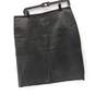 Newport News Women's Black Leather Pencil Skirt Size 12 image number 1