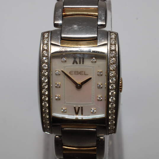 EBEL Diamond Accent Stainless Steel Quartz Watch image number 2