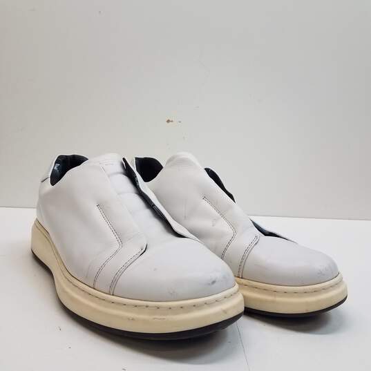 Karl Lagerfeld White Leather Slip On Sneakers Men's Size 9 M image number 3