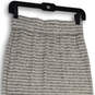 NWT Womens Gray Striped Elastic Waist Midi Straight And Pencil Skirt Size S image number 4