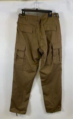 NWT Urban Outfitters Mens Brown Flat Front Low Rise Pockets Cargo Pants Size M alternative image