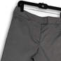 NWT Womens Black White Geometric Flat Front Straight Leg Capri Pants Size 6 image number 3