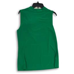 NWT Womens Green V-Neck Sleeveless Pullover Blouse Top Size Medium alternative image