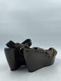 Marni Chocolate Patent Wedge Sandals W 9 COA image number 4